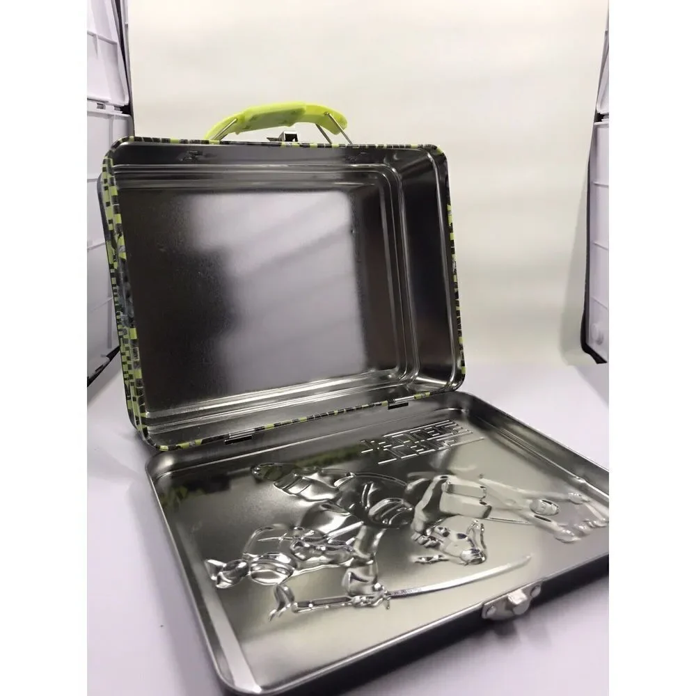 TMNT Turtle Trouble Metal Lunchbox Lunch Box 2012 Embossed Tin Pre-owned